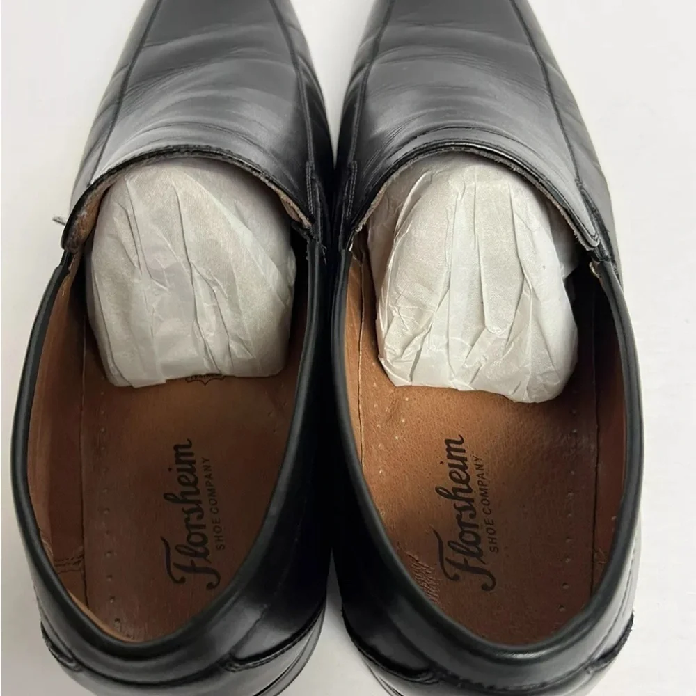 Florsheim Mens Positano MT Slip On Loafer Black 12 M